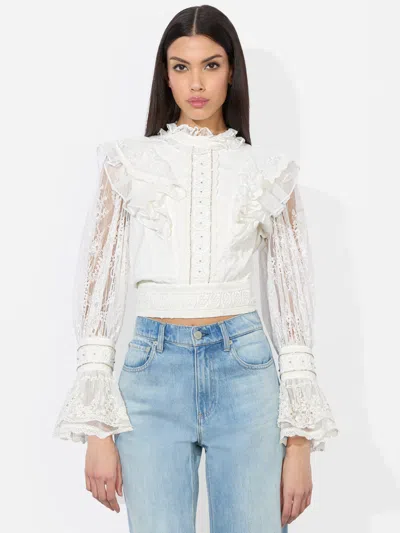 Alice And Olivia Delpha Embellished Top