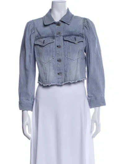 Pre-owned Alice And Olivia Denim Jacket In Blue