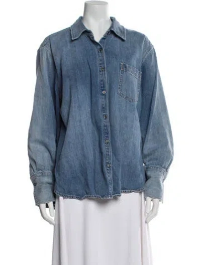 Pre-owned Alice And Olivia Denim Jacket In Blue