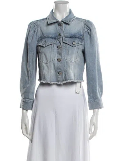 Pre-owned Alice And Olivia Denim Jacket In Blue