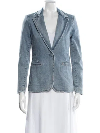 Pre-owned Alice And Olivia Denim Jacket In Blue