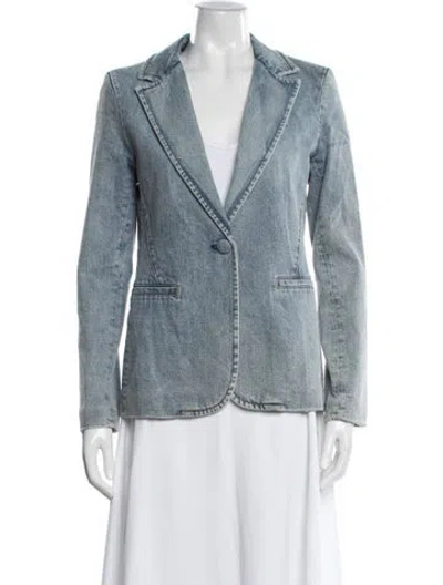Pre-owned Alice And Olivia Denim Jacket In Blue