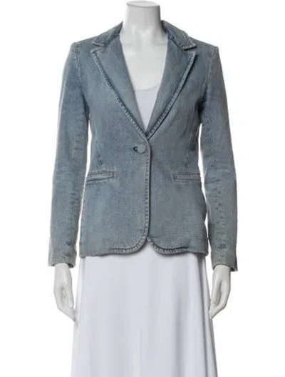 Pre-owned Alice And Olivia Denim Jacket In Blue