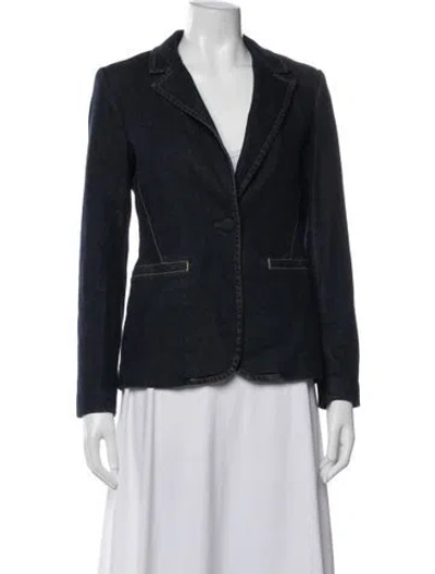 Pre-owned Alice And Olivia Denim Jacket In Blue