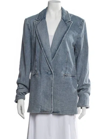 Pre-owned Alice And Olivia Denim Jacket In Blue