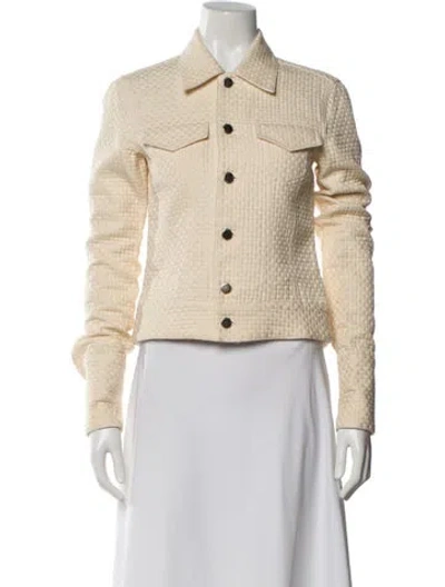 Pre-owned Alice And Olivia Denim Jacket In Neutral