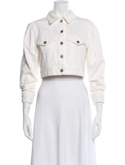 Pre-owned Alice And Olivia Denim Jacket In Neutral