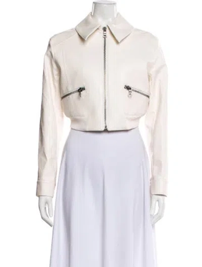 Pre-owned Alice And Olivia Denim Jacket In Neutral