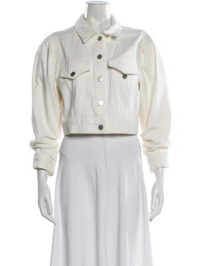 Pre-owned Alice And Olivia Denim Jacket In Neutral