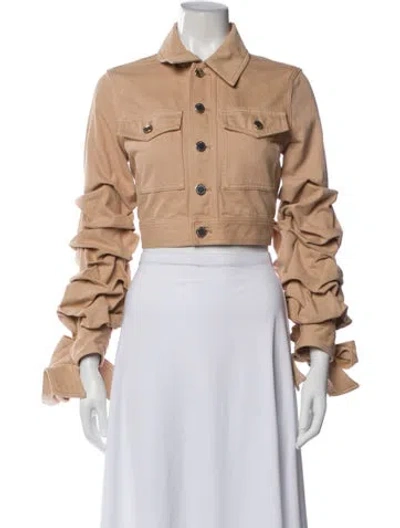 Pre-owned Alice And Olivia Denim Jacket In Neutral