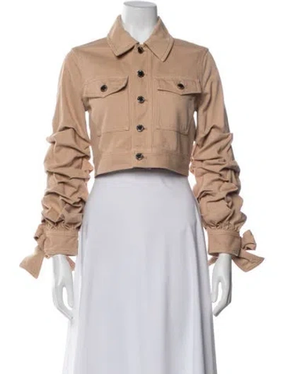 Pre-owned Alice And Olivia Denim Jacket In Neutral