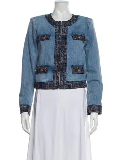 Pre-owned Alice And Olivia Denim Jacket W/ Tags In Blue