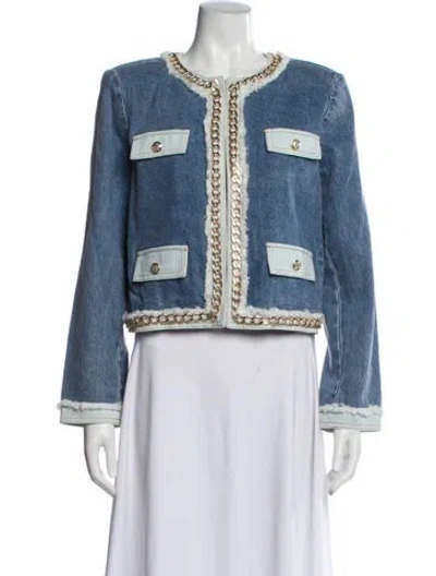 Pre-owned Alice And Olivia Denim Jacket W/ Tags In Blue