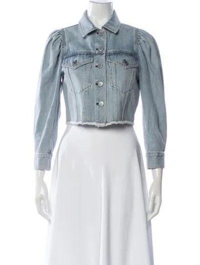 Pre-owned Alice And Olivia Denim Jacket W/ Tags In Blue