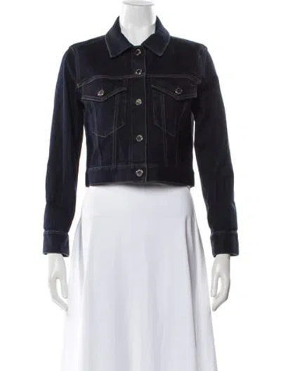Pre-owned Alice And Olivia Denim Jacket W/ Tags In Gray