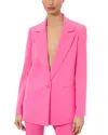 Alice And Olivia Denny Notch-collar Boyfriend Blazer In Wild Pink