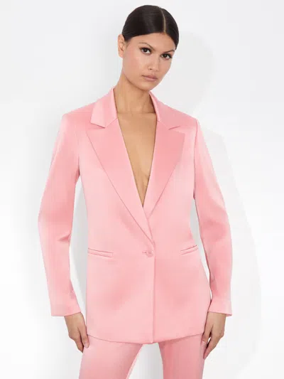 Alice And Olivia Denny Boyfriend Blazer In Light Pink