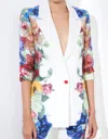 Alice And Olivia Denny Boyfriend Blazer In Purple
