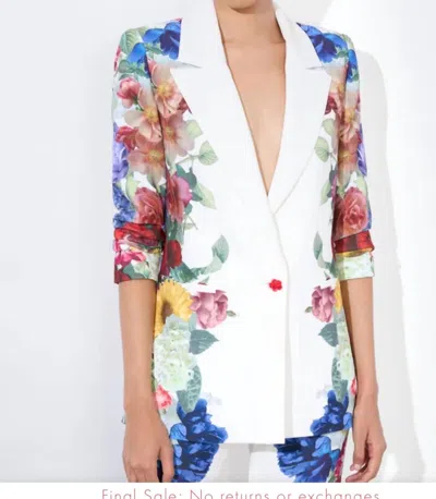 Alice And Olivia Denny Boyfriend Blazer In Multi