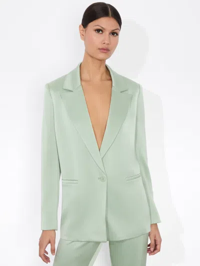 Alice And Olivia Denny Boyfriend Blazer In Green