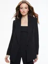 Alice And Olivia Denny Notch Collar Boyfriend Blazer In Black