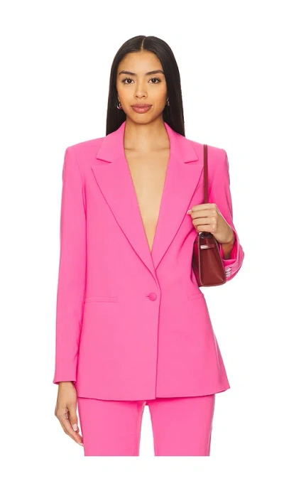 ALICE AND OLIVIA DENNY NOTCH COLLAR BOYFRIEND BLAZER