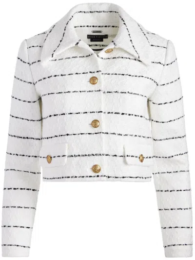 Alice And Olivia Denyson Jacket In White