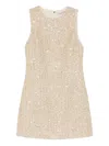 Alice And Olivia Detail-embellished Sleeveless Mini Dress In Multi