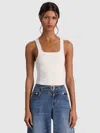 Alice And Olivia Devin Side Panel Tank In White