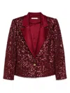 Alice And Olivia Denny Boxy Sequined Blazer