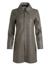 Alice And Olivia Diamond-pattern Single-breasted Coat In Blue