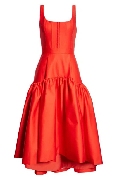 ALICE AND OLIVIA DIANA HIGH-LOW MIDI DRESS