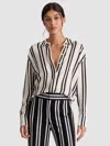 Alice And Olivia Dimitra Button Down In Multi