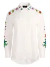 Alice And Olivia Dimitra Button-down Shirt In White