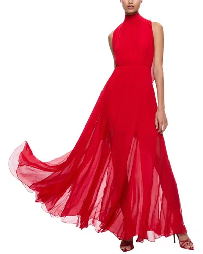 Alice And Olivia Dita Dress In Red