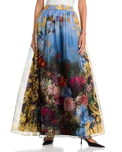 Alice And Olivia Dixie Silk Ballgown Chiffon Skirt In Multi