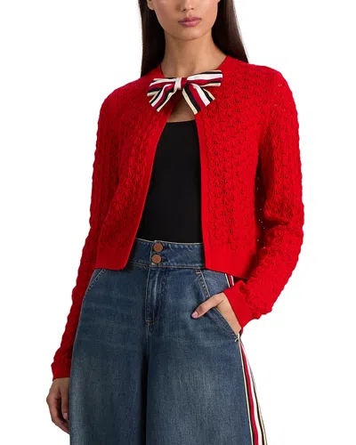 Alice And Olivia Dollie Bow Cardigan