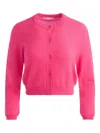 Alice And Olivia Dollie Cashmere Cardigan In Pink