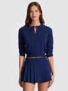 Alice And Olivia Dollie Cardigan In Purple