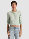 Alice And Olivia Dollie Cashmere Cardigan In Green