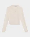 Alice And Olivia Dollie Embellished Cardigan In Neutral