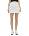 ALICE AND OLIVIA ALICE AND OLIVIA DONALD HIGH RISE SIDE BUTTON MINI SKIRT