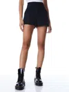 Alice And Olivia Donald High-waist Shorts In Black
