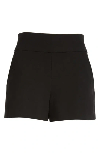 Alice And Olivia Donald High Waist Shorts In Black