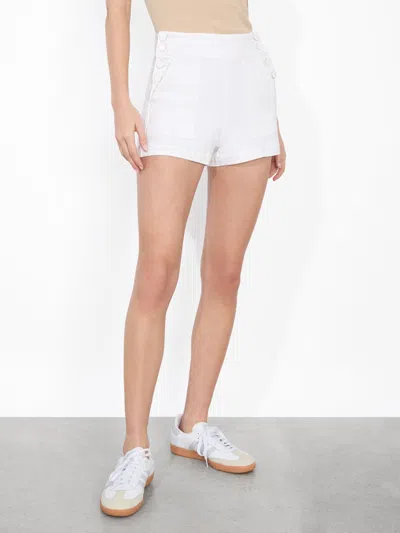 Alice And Olivia Donald Jean Short In White