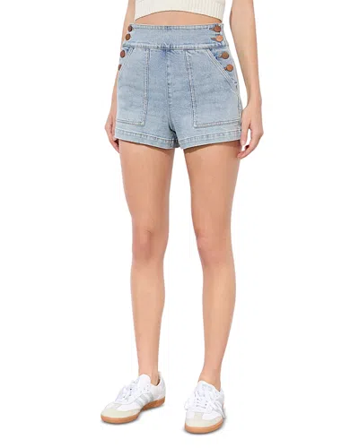Alice And Olivia Donald Jean Shorts In Blue