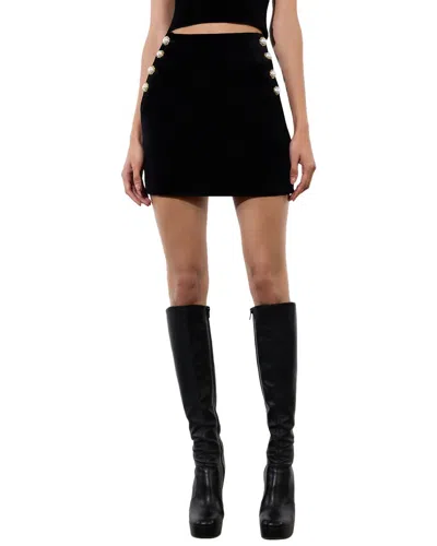 Alice And Olivia Donald Mini Skirt In Black