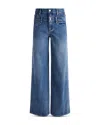 ALICE AND OLIVIA ALICE AND OLIVIA DOUBLE WAISTBAND JEANS IN BROOKLYN BLUE