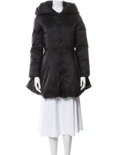 Pre-owned Alice And Olivia Down Coat In Black