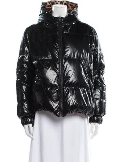 Pre-owned Alice And Olivia Down Jacket In Black